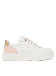 Elisabetta Franchi Sneakersy F4A9-E0523-0092 D Biały. Białe buty sportowe dziewczęce Elisabetta Franchi, bez wzorów, ze skóry, bez zapięcia. Za 839.99 zł.