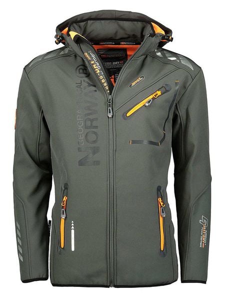 Geographical Norway Kurtka softshellowa "Royaute" w kolorze antracytowym rozmiar: M. Czarne kurtki outdoor męskie Geographical Norway, m, bez wzorów, bez kaptura. Za 227.85 zł.