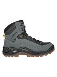 LOWA Skórzane buty turystyczne "Renegade GTX Mid" w kolorze szarym rozmiar: 46,5. Szare buty trekkingowe męskie Lowa, z gore-texu, bez zapięcia, outdoorowe, gore-tex. Za 782.99 zł.