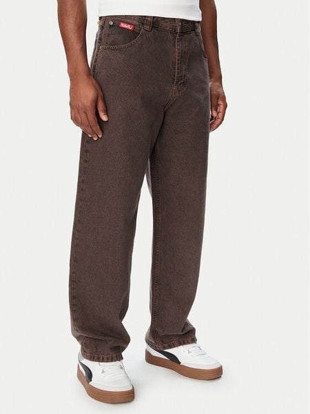 Quiksilver Jeansy YG Baggy EQYDP03510 Brązowy ciemny Baggy Fit. Brązowe jeansy męskie Quiksilver. Za 386.99 zł.