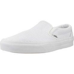 Buty VANS CLASSIC SLIP-ON Biały. Białe trampki i tenisówki damskie Vans, bez wzorów, ze skóry. Za 221.99 zł.