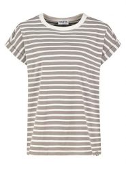 Sublevel Koszulka w kolorze jasnobrązowym rozmiar: S. Brązowe bluzki damskie Sublevel, s, bez wzorów, z bawełny, bez kołnierzyka. Za 69.99 zł.