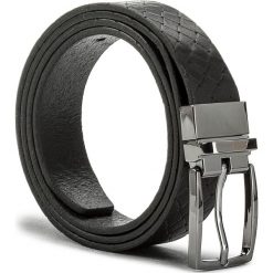 Pasek Męski JOOP! - 7206 100 Black A01. Czarne paski męskie Joop!, bez wzorów, ze skóry. W wyprzedaży za 199.00 zł.