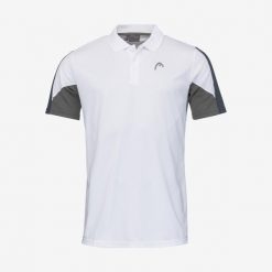 Koszulka polo męska CLUB 22 Tech. Białe koszulki polo męskie HEAD, m, bez wzorów, z materiału, bez ramiączek. W wyprzedaży za 140.00 zł.