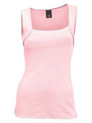 Heine Top w kolorze jasnoróżowym rozmiar: 42. Różowe topy damskie Heine, bez wzorów, z bawełny, bez kołnierzyka. Za 57.06 zł.