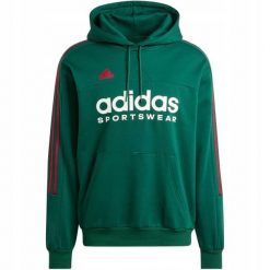 Adidas bluza męska z kapturem sportowa hoodie wygodna House of Tiro r. S. Czerwone bluzy sportowe męskie Adidas, bez wzorów, z bawełny, sportowe, bez kołnierzyka, bez ramiączek. Za 263.00 zł.