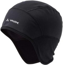 VAUDE Bike Windproof Cap III - wiatrówka czapka z polarem. Czarne czapki męskie Vaude, bez wzorów, z materiału. Za 332.40 zł.