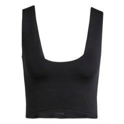 Damski tank top adidas Puremotion. Czarne topy sportowe damskie Adidas, m, bez wzorów, z materiału, bez ramiączek. Za 170.50 zł.