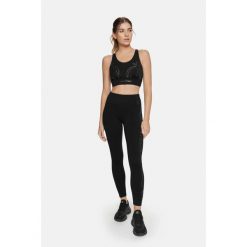 Legginsy fitness damskie Misty Cardiobunny z wysokim stanem. Czarne bielizna termoaktywna damska Cardio Bunny, s, bez wzorów. Za 49.99 zł.