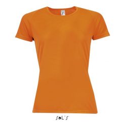 Koszulka damska Sol's Sporty. Brązowe t-shirty damskie SOL'S, s, bez wzorów, bez kołnierzyka. W wyprzedaży za 28.50 zł.