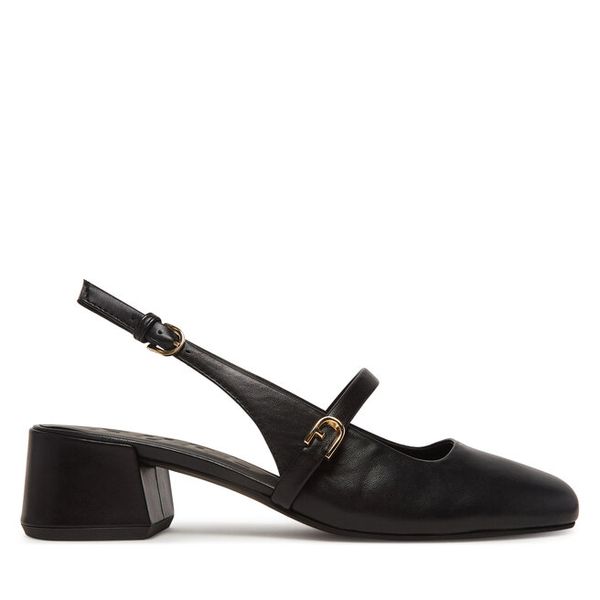 Czółenka Furla. Czarne czółenka damskie Furla, bez wzorów, bez obcasa. Za 659.99 zł.