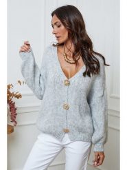 So Cachemire Kardigan "Believe" w kolorze szarym rozmiar: XL. Szare kardigany damskie So Cachemire, xl, bez wzorów, z kaszmiru. Za 217.53 zł.