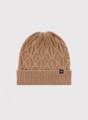 PAKO LORENTE – Beżowa czapka męska z wełną. Brązowe czapki męskie Pako Lorente, na zimę, bez wzorów, z nylonu. Za 99.99 zł.