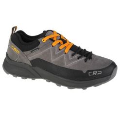 Buty trekkingowe CMP Kaleepso. Szare buty trekkingowe męskie CMP, z materiału, przed kostkę, bez zapięcia, outdoorowe. Za 449.99 zł.