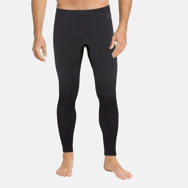 Spodnie termoaktywne narciarskie męskie Odlo Performance Warm Eco, leggins. Czarne bielizna termoaktywna męska Odlo, m, bez wzorów. Za 369.99 zł.