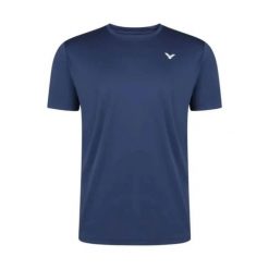 Koszulka do badmintona dla dorosłych Victor T-13102 B. Niebieskie t-shirty damskie VICTOR, xl, bez wzorów, bez kołnierzyka. Za 83.99 zł.
