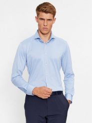 Boss Koszula P-Hank-Spread-C1-222 50503533 Błękitny Slim Fit. Niebieskie koszule męskie Boss, m, bez wzorów, z syntetyku, bez kołnierzyka, bez ramiączek. Za 259.99 zł.