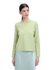 CARTOON Sweter w kolorze zielonym rozmiar: 42. Zielone swetry klasyczne damskie Cartoon, bez kołnierzyka. Za 37.45 zł.