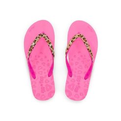 Japonki basenowe damskie Flip Flop Easy Leo. Czerwone klapki damskie Flip Flop, bez wzorów, bez obcasa. Za 77.05 zł.