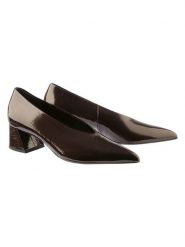 Högl Skórzane czółenka w kolorze brązowym rozmiar: 38,5. Brązowe czółenka damskie HÖGL, bez wzorów, bez obcasa. Za 381.45 zł.