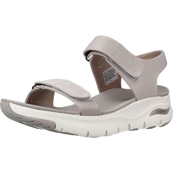 Sandały SKECHERS ARCH FIT TOURISTY Beżowy. Brązowe sandały damskie Skechers, bez wzorów, z tkaniny, bez obcasa. Za 283.99 zł.