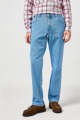 WRANGLER MĘSKIE SPODNIE JEANSOWE TEXAS SKYLINE SPLASH 112362344. Spodnie materiałowe męskie Wrangler, bez wzorów, z jeansu. Za 199.99 zł.