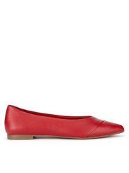 Lasocki Baleriny RST-ROSE-06 Czerwony. Czerwone baleriny damskie Lasocki, bez wzorów, ze skóry, bez obcasa. Za 169.99 zł.