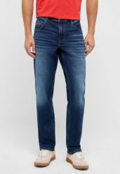 Męskie Spodnie jeansowe Mustang Style Denver Straight Denim Blue 1017444 5000 883. Niebieskie spodnie materiałowe męskie Mustang, bez wzorów, z denimu. Za 239.99 zł.