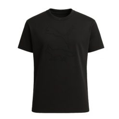 Koszulka MAISON KITSUNE X PUMA T-shirt Puma Black - 532327-01. Czarne t-shirty męskie Puma, bez wzorów, bez kołnierzyka. Za 208.50 zł.