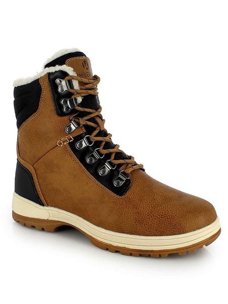 Kimberfeel Botki zimowe "Kyllian" w kolorze jasnobrązowym rozmiar: 44. Brązowe buty zimowe męskie Kimberfeel, na zimę, z materiału, bez zapięcia. Za 357.63 zł.