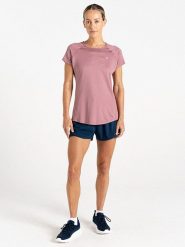 Dare 2b Koszulka sportowa "Corral Tee" w kolorze jasnoróżowym rozmiar: 38. Różowe bluzki sportowe damskie Dare 2b, bez wzorów, z materiału, bez ramiączek. Za 79.03 zł.