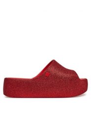 Melissa Klapki Free Platform Slide 36126 Czerwony. Czerwone klapki damskie Melissa, bez wzorów, z tworzywa sztucznego, bez obcasa. Za 489.99 zł.