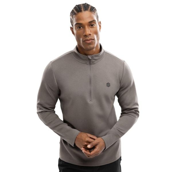 Męska bluza treningowa z suwakiem pod szyją Fitness Siroko Troop. Szare bluzy bez kaptura męskie SIROKO, m, z materiału. W wyprzedaży za 127.00 zł.