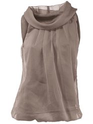 Heine Top w kolorze szarobrązowym rozmiar: 44. Brązowe topy damskie Heine, bez wzorów, bez kołnierzyka. Za 78.84 zł.