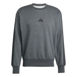 Bluza z trzema paskami adidas Essentials. Czarne bluzy bez kaptura męskie Adidas, m, z materiału. Za 195.50 zł.
