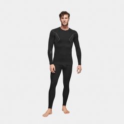 Bielizna termoaktywna trekkingowa męska Alpinus Active Base Layer Set. Czarna bielizna termoaktywna męska Alpinus, m, bez wzorów. Za 259.00 zł.