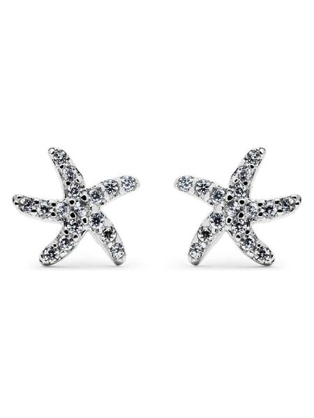 Luxenter Srebrne kolczyki-wkrętki z cyrkoniami rozmiar: onesize. Szare kolczyki damskie Luxenter, z cyrkonią, srebrne. Za 269.11 zł.