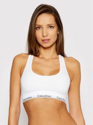 Calvin Klein Underwear Biustonosz top 0000F3785E Biały. Białe biustonosze Calvin Klein Underwear, xs, bez wzorów, z bawełny, bez kołnierzyka. Za 109.99 zł.