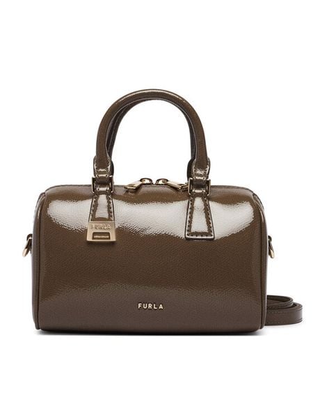 Furla Torebka Olivia Mini WE00933 BX4758 4903S Brązowy jasny. Brązowe torebki klasyczne damskie Furla, bez wzorów, z lakierowanej skóry, lakierowane, bez dodatków. Za 1,299.00 zł.