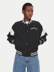 Champion Kurtka bomber Yankees 116470 Czarny Loose Fit. Czarne kurtki damskie CHAMPION, s, bez wzorów, z syntetyku, bez kaptura. Za 339.99 zł.
