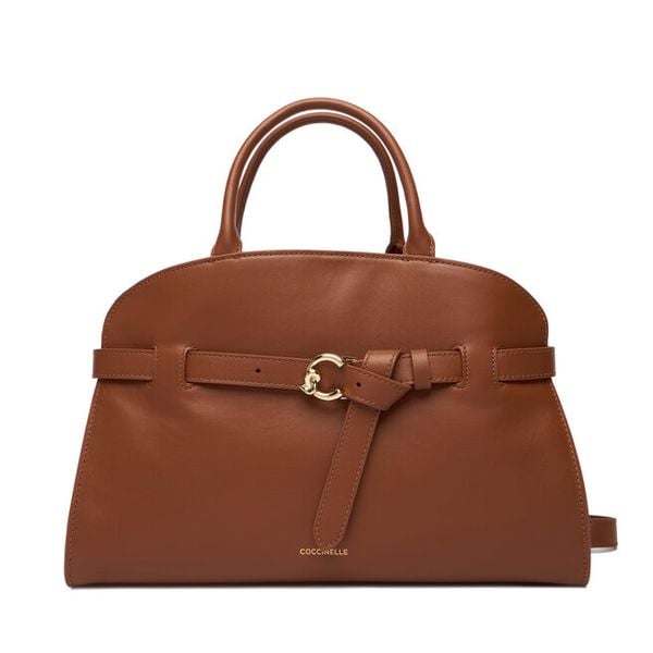 Torebka Coccinelle. Brązowe torebki klasyczne damskie Coccinelle, bez wzorów, bez dodatków. Za 1,779.00 zł.