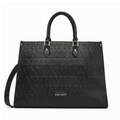 Torebka Nine West. Czarne torebki klasyczne damskie Nine West, bez wzorów, bez dodatków. Za 299.99 zł.
