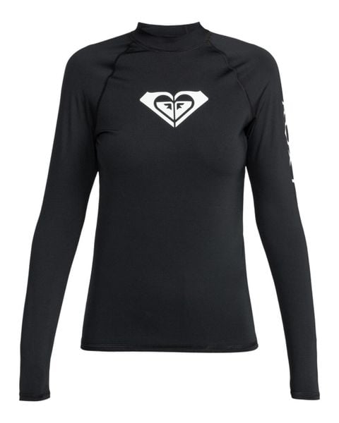 Damska koszulka lycrowa UPF50 do snorkelingu. Czarne bikini damskie Roxy, xl, bez wzorów, z dżerseju, bez kołnierzyka. Za 149.99 zł.