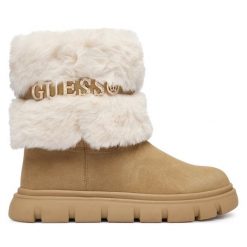 Śniegowce Guess. Brązowe śniegowce damskie Guess. Za 634.99 zł.