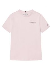 Tommy Hilfiger T-Shirt KS0KS00594 Różowy Regular Fit. Czerwone koszulki dziewczęce Tommy Hilfiger, bez wzorów, z bawełny, bez ramiączek. Za 99.99 zł.