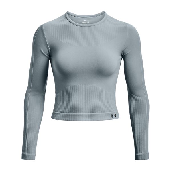 Koszulka fitness damska Under Armour Rush Seamless z długim rękawem. Szare bluzki sportowe damskie Under Armour, xl, bez wzorów, bez ramiączek. Za 169.99 zł.