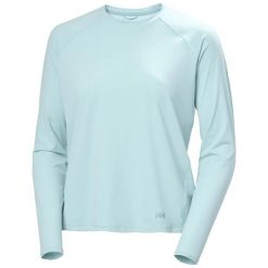 Bluza damska Helly Hansen Shine Solen Crew. Niebieskie bluzy bez kaptura damskie Helly Hansen. Za 350.50 zł.