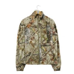 Second life - Kurtka polarowa w kamuflażu dla mężczyzn - Jak nowy. Brązowe kurtki outdoor męskie SOLOGNAC, m, bez wzorów, z polaru, bez kaptura. Za 105.71 zł.