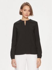 Calvin Klein Bluzka K20K207075 Czarny Regular Fit. Czarne bluzki damskie CALVIN KLEIN, bez wzorów, z syntetyku, bez ramiączek. Za 449.99 zł.