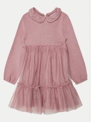 OVS Sukienka elegancka 2143163 Różowy Regular Fit. Czerwone sukienki dziewczęce OVS, bez wzorów, z bawełny, eleganckie, bez ramiączek. Za 99.99 zł.